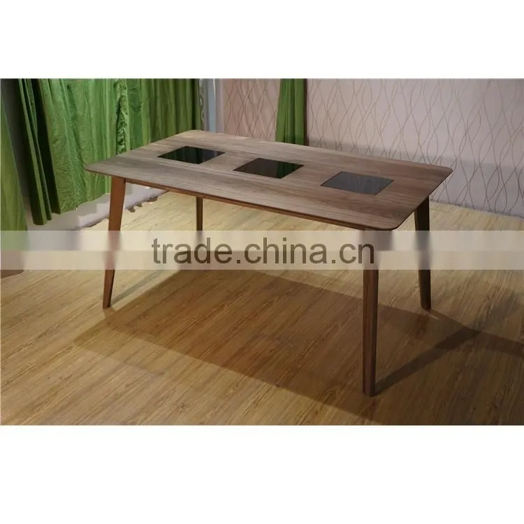 2016 Newest Style Solid Rubber Wood Dining Chair Set