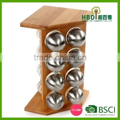 Hot new products for 2016 cheap and modern kitchen bamboo spice rack set