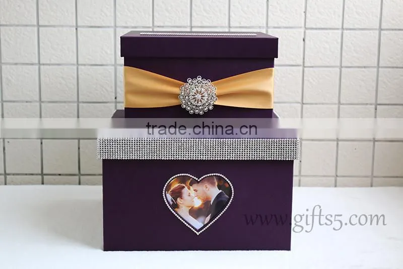 unique wedding card boxes with photo frame