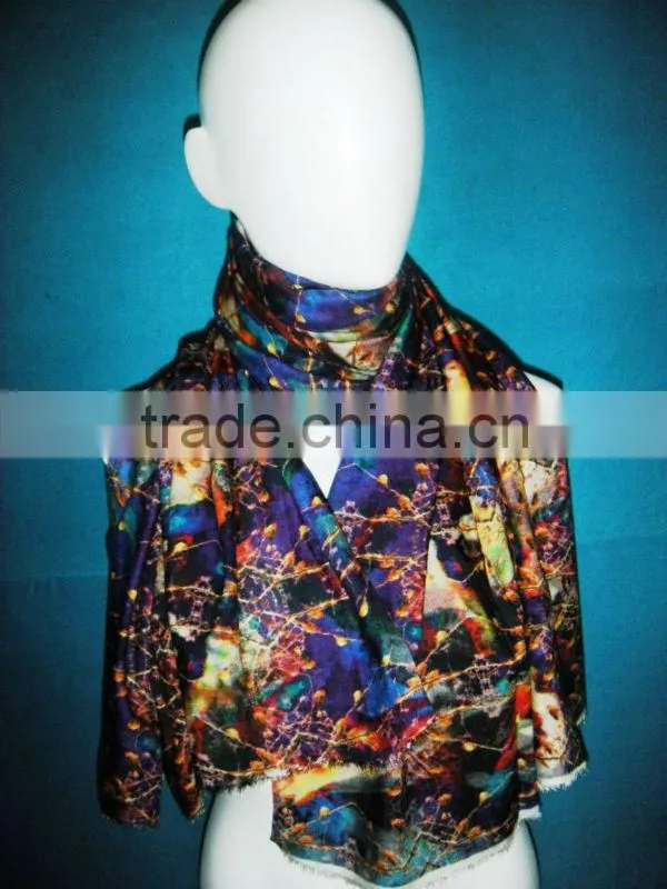 Viscose new design digital print scarf