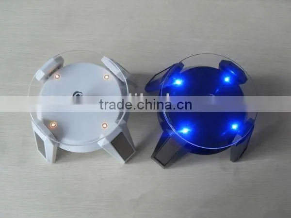Solar/battery swivel display stands&LED lights