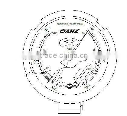 700 bar extrusion line melt Pressure Gauge