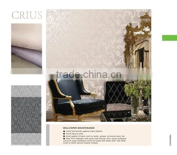 strip flowers vinyl wallpaper with beautiful design