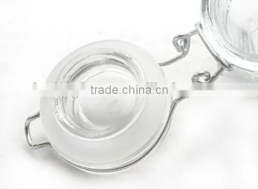 80ml mini clamp lid glass bottle wholesale