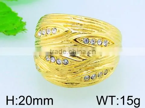 2015 hot sale fashion jewelry high quality rings plated stainless steel ring