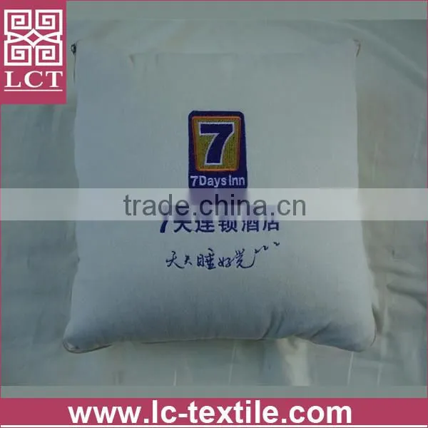 customized premium quality embroidery pp cotton filled plush cushion for promotional use(LCTP0095)