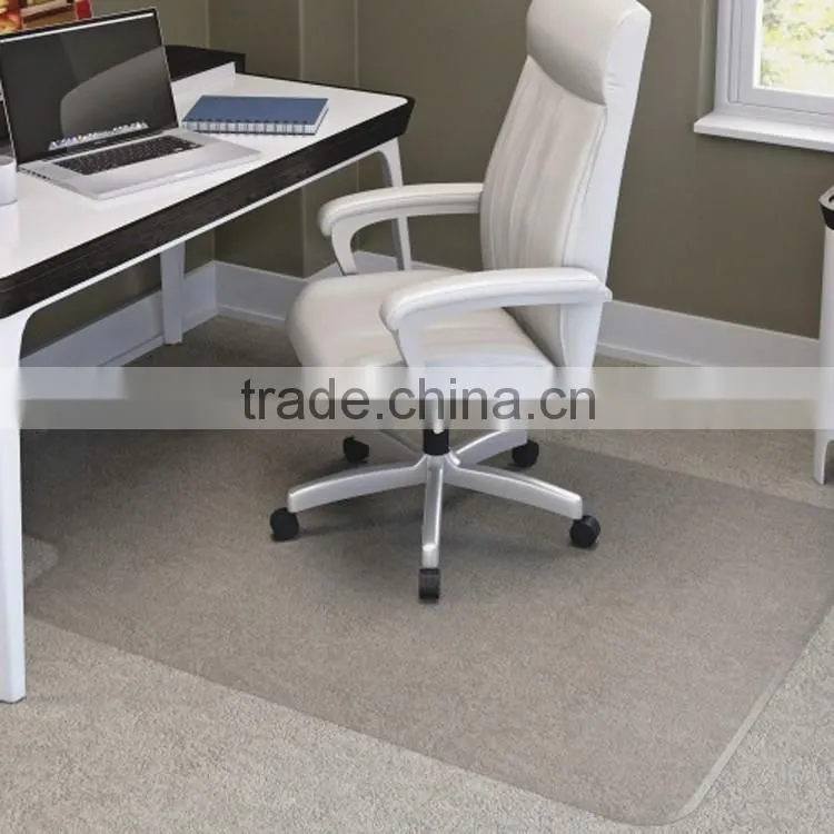 Without stud Office Chair Mat For Hard Floor Eco - friendly PVC material , 30 " x 48 "