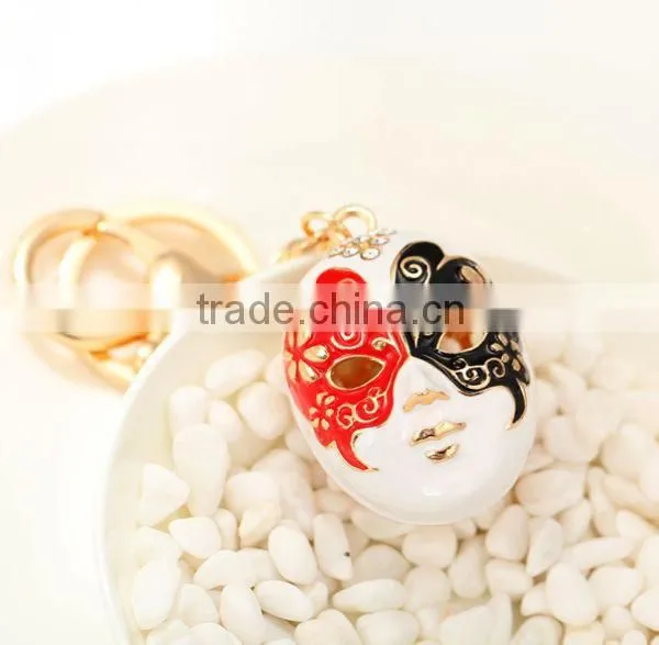 2014 Latest Alloy Mask Key Car Ornament