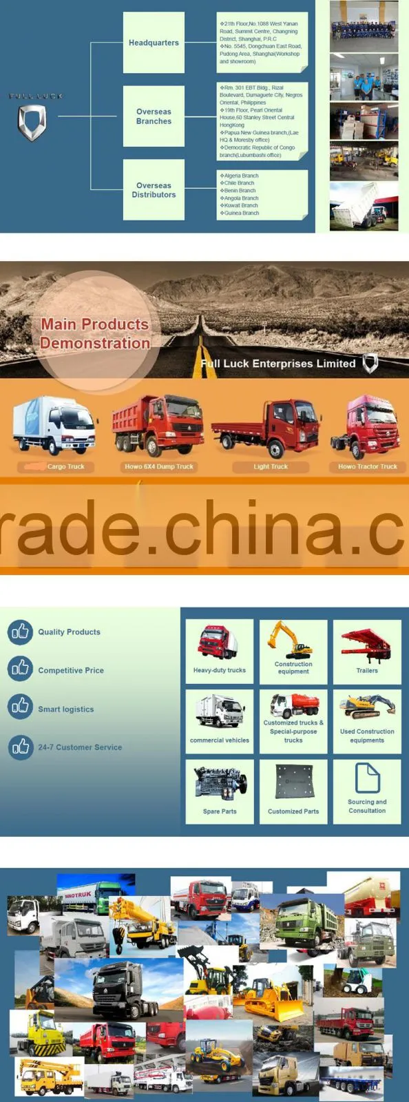 Chinese Lonking / XGMA / XCMG 5 Ton Wheel Loader For sale
