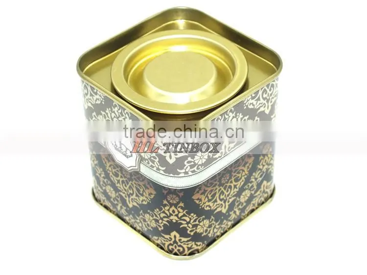 Set of Cute Square Cartoon Gift Tin Can/Tin Box