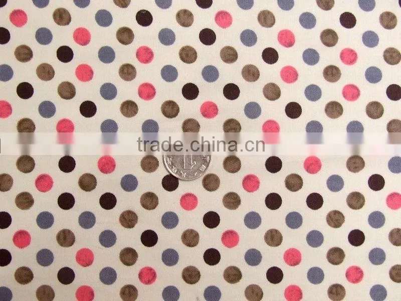 2014 Hot Sale Dot Printed Fabric Cotton Printed Fabric