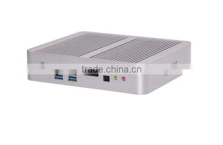 Partaker B3 Business 2 Ethernet Mini PC Fanless Linux Embedded Computer with Intel Core I5 4258u 5200u 5250u Processor
