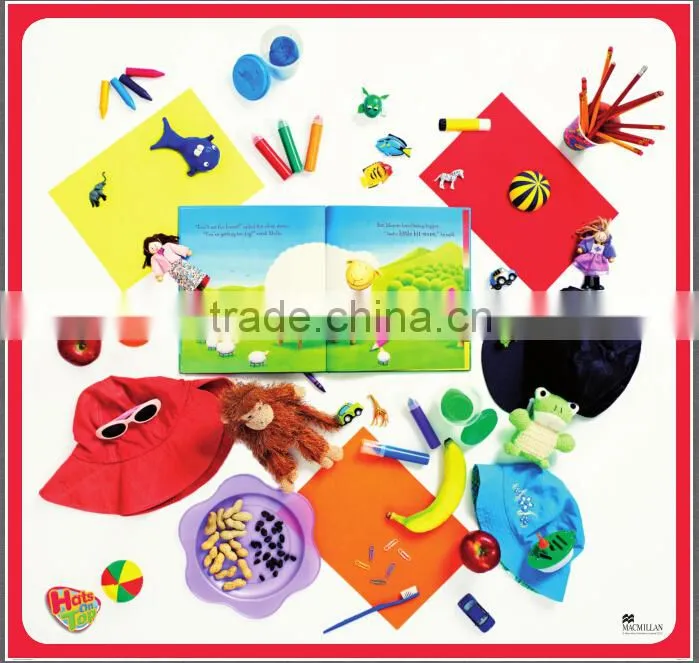 PEVA printed cartoon design table pad/floor mats/grass mats/plants mats