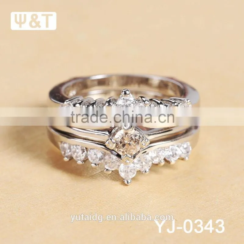 Jingli Jewelry Diamond Wedding Ring Set (YJ-343)