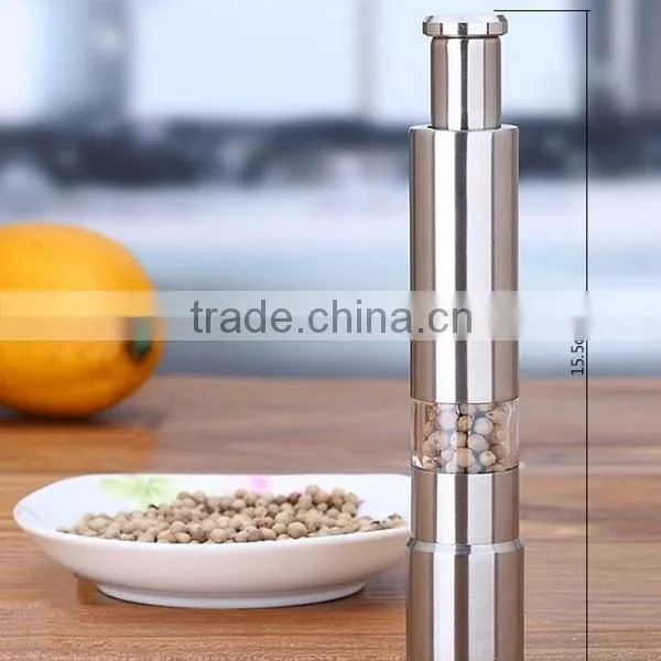 EC026AM stainless steel salt and pepper grinder set,salt and pepper mill