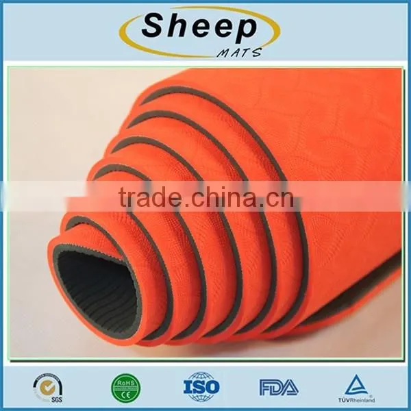 Eco-friendly anti slip fitness mat yoga mat for floor sports