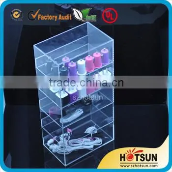 Hot sale desktop plastic toy display shelf