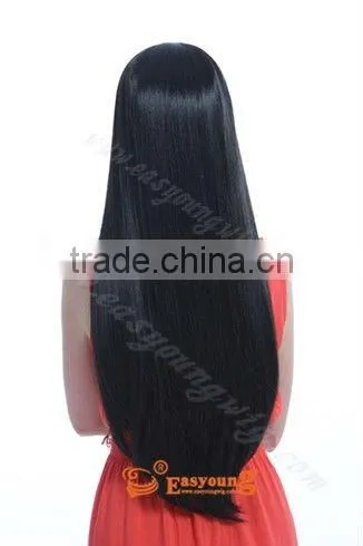 Wholesale straight long synthetic hair styles wig, factory direct sell hair products