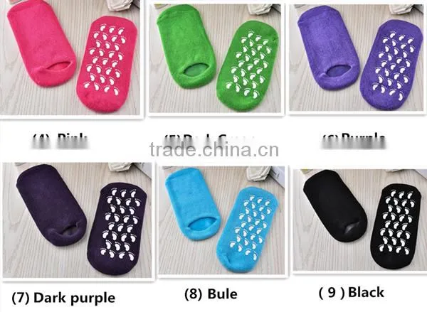 2016 Foot Spa Gel Moisturizing Socks, Exfoliating Foot Mask, Silicone Gel Socks