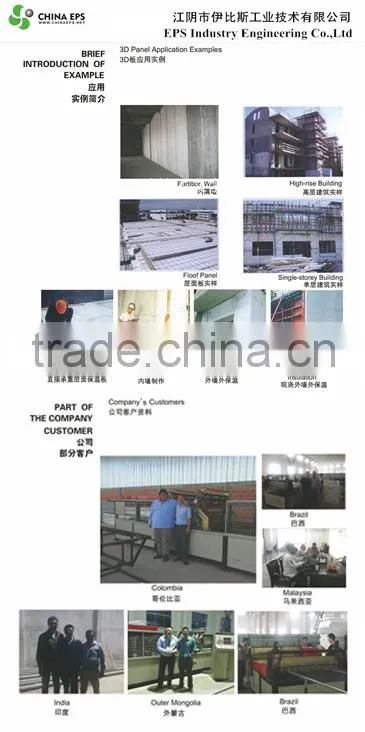 High Qualiyt Polystirol/EPS Wire Mesh 3D Panel Machine