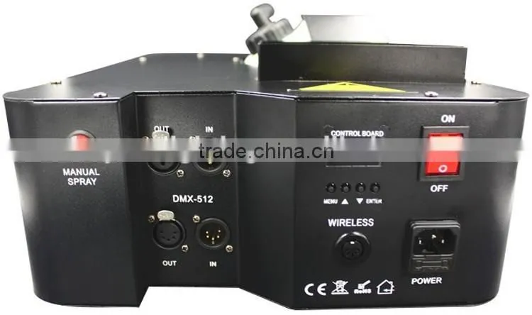 Up Spraying Pyro Vertical 3in1 RGB 24*3w LED Fog Machine 1500w DJ Geyser RGB