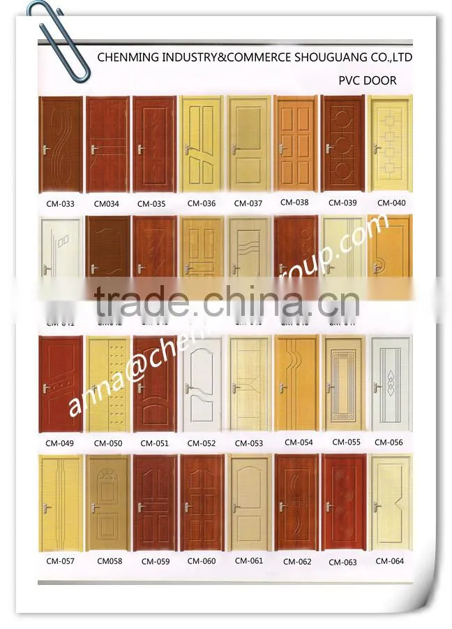 morden and cheaper mdf PVC door