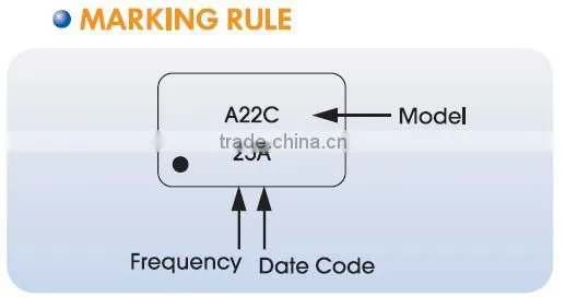 2.5x2.0mm SMD Crystal Oscillator (1.8V)