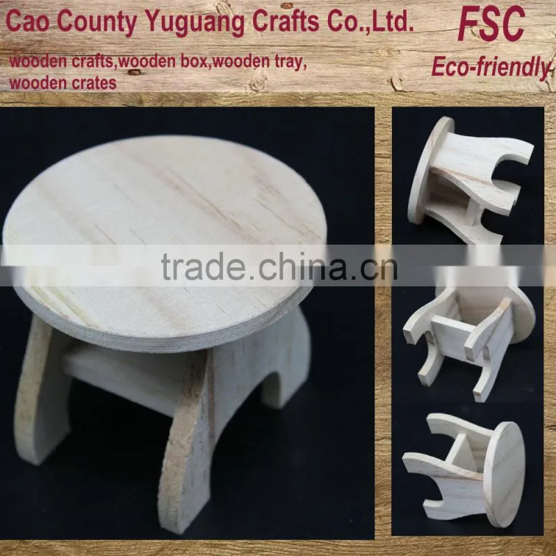 wooden chair,pine wooden small chair,round small chair