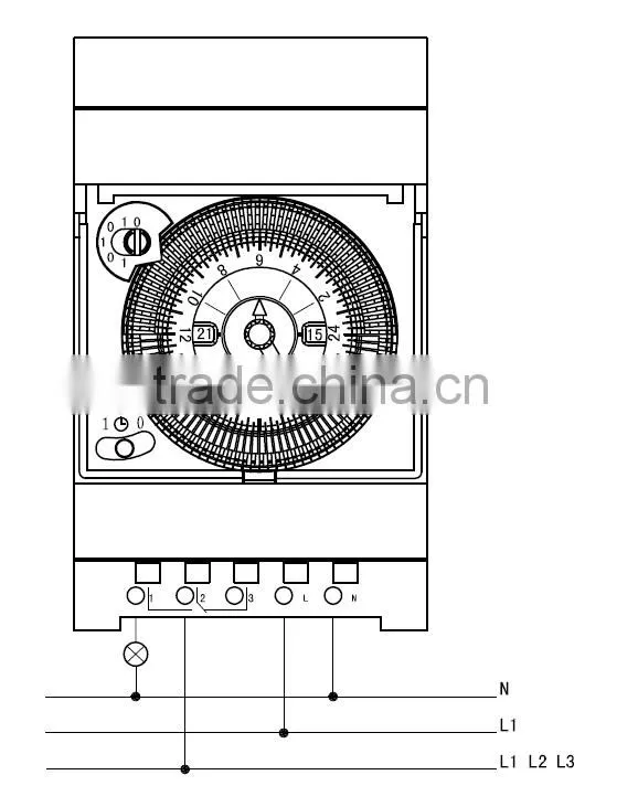 Mechanical Programmable Time Switch 240V 24 hour SUL180a
