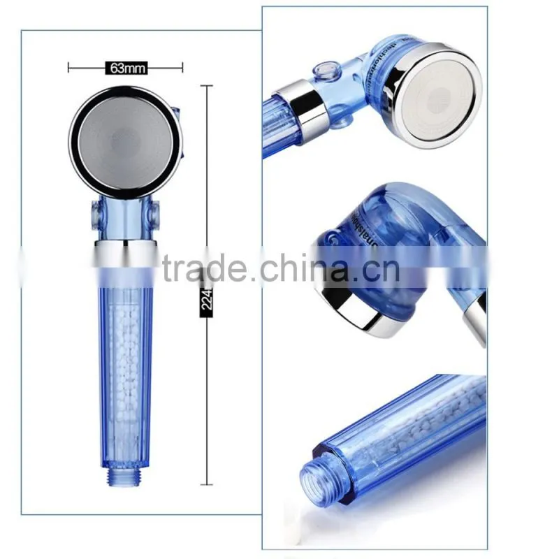 Transparent plastic Hand Shower Filter Head Rainfall Shower Head