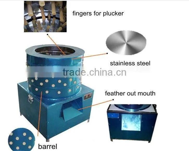 2016 Automatic Chicken Poultry Feather Plucker Machine with Rubber Finger