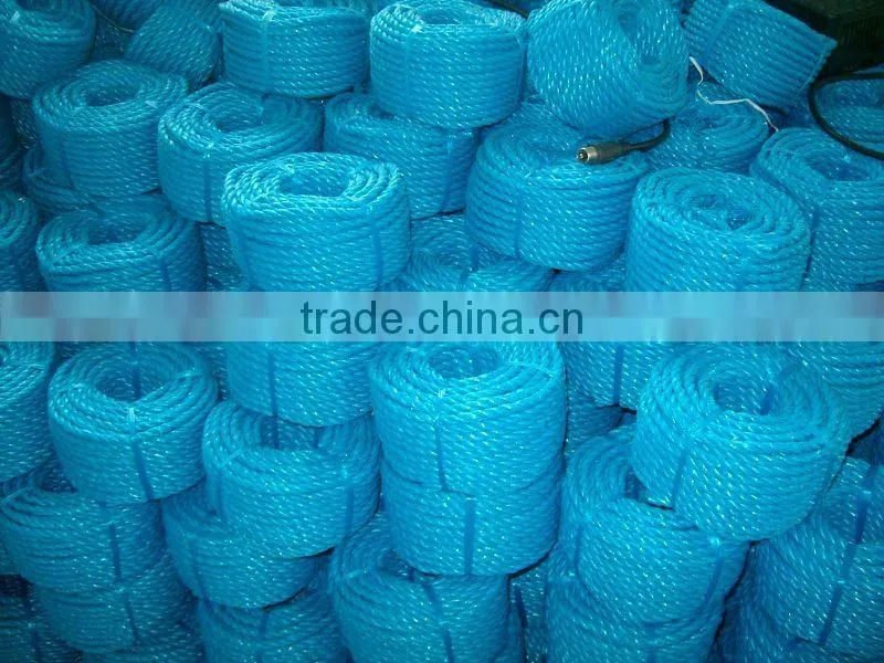 Blue PP/Polypeopylene Rope, with 3 strands from China