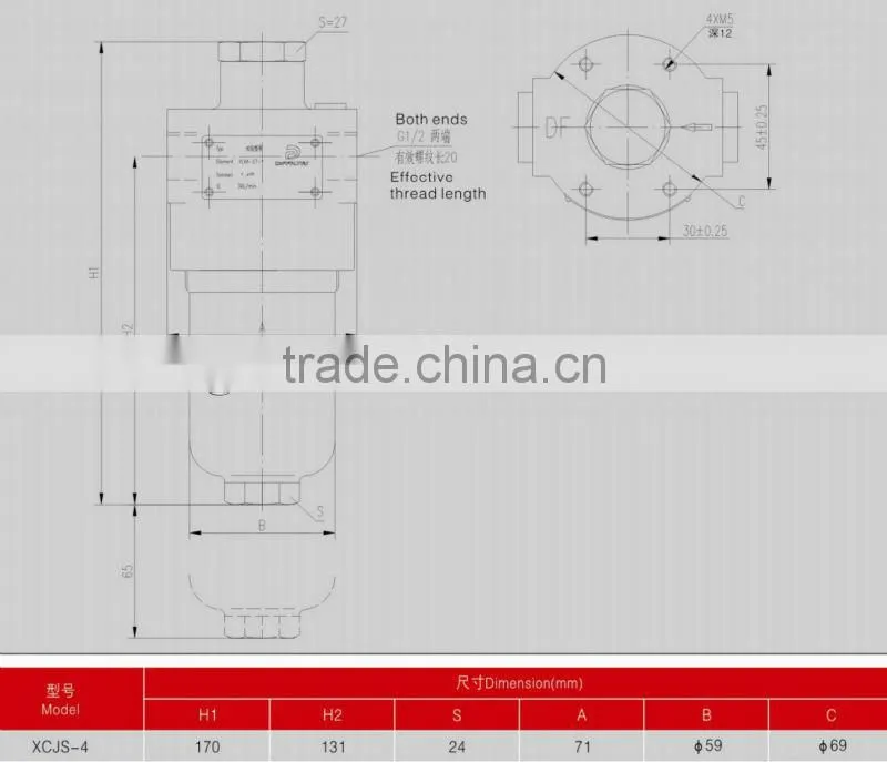XCJS-4x20 Tractor Hydraulic Pressure Oil Line Pilot Filter