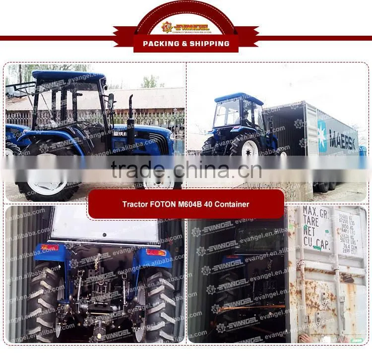 2015 new Foton lovol 60 hp tractor/cheap 4x4 tractor M604-B
