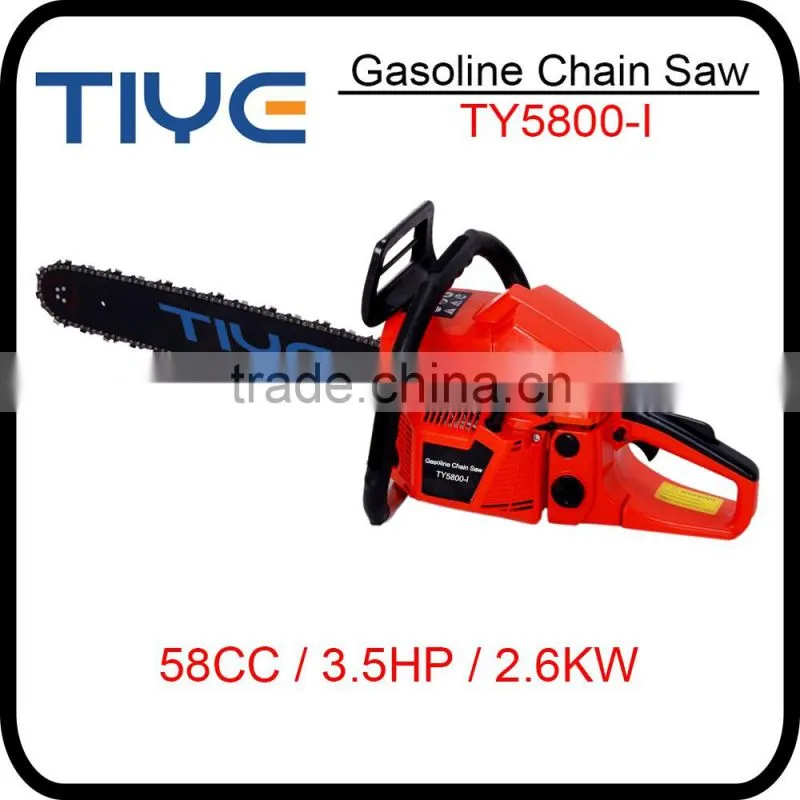 New Design Gasoline Chain Saw 58cc / Chain Saw 5800 for Sale / Chain Saw Machine Price