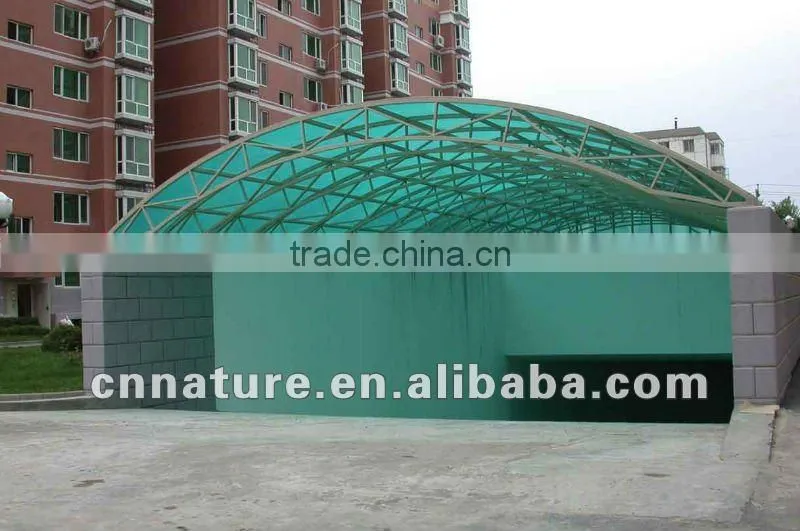 carport ,roofing green polycarbonate solid sheet 10 years warranty
