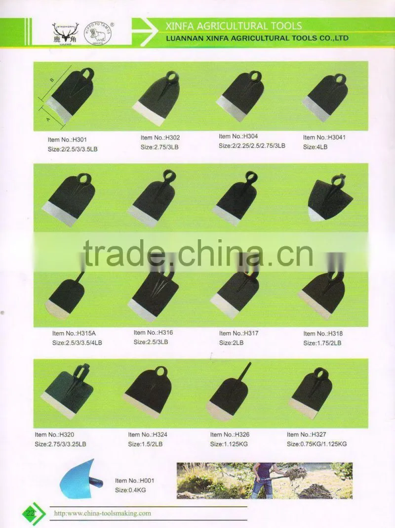 high quality railway steel digging hoe head