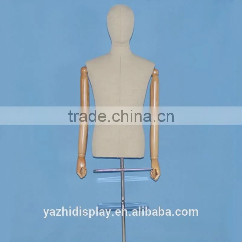 Fabric tailor male torso mannequin for Suit display