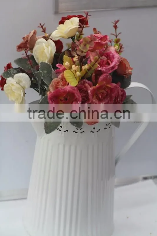 made in china cheap decorative in bulk small wholesale galvanized watering cans with vertical stripes
