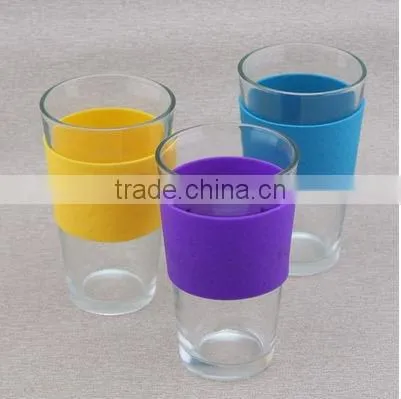 Food grade anti-skidding silicon rubber bottle sleeve