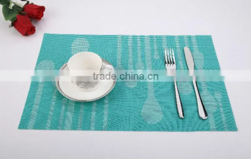 Store More Decoration Blue-Green Tableware Rectangle Wipe-Clean Place Mats
