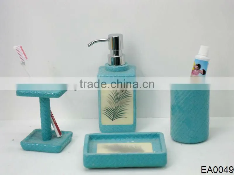 colorful transparent resin funny bathroom accessories double wall lotion dispenser