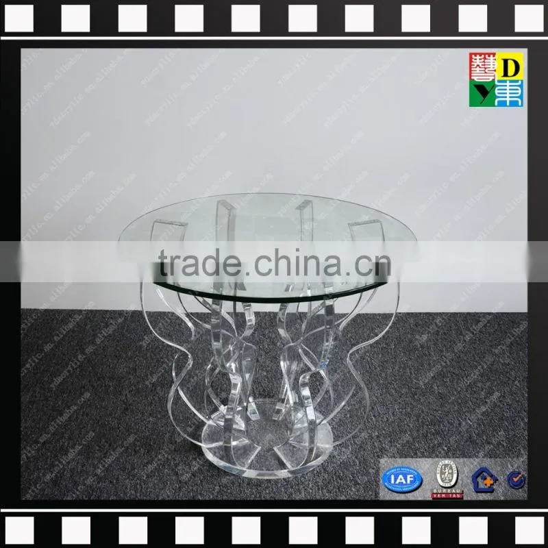Wholesale antique design acrylic,plexi,PMMA samll laptop table/portable stand table for laptop