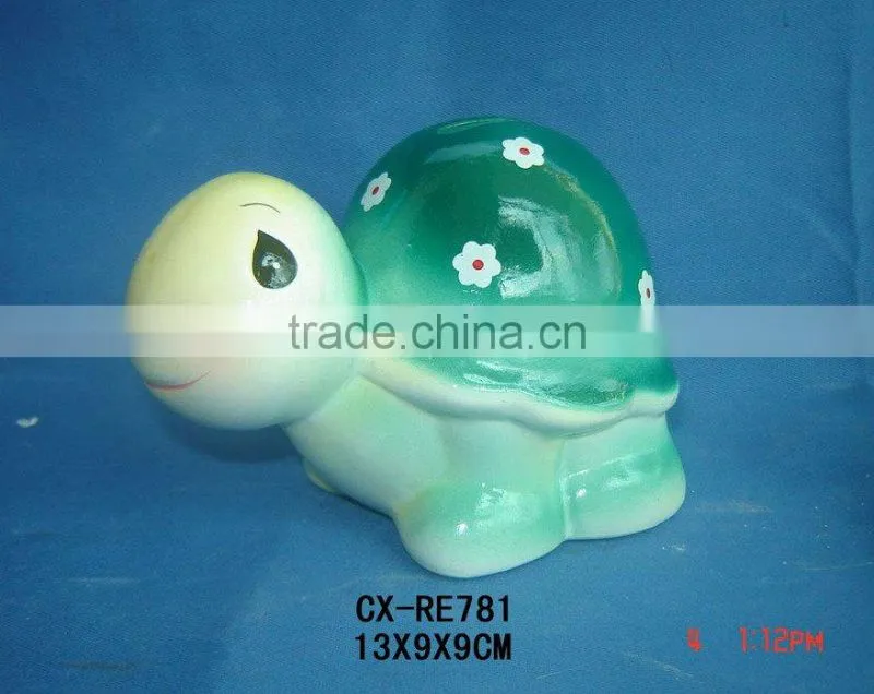 ceramic money coin bank--dolomite animal shape money box--porcelain regular coin bank