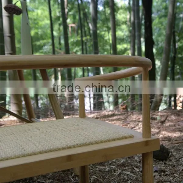 Chinese style round back design bamboo chair