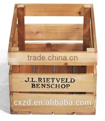 2016 hot sale handmade wooden crate