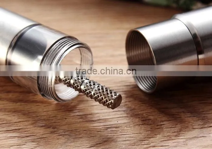 Stainless Steel Portable Manual Food Safe Black Pepper Grinder