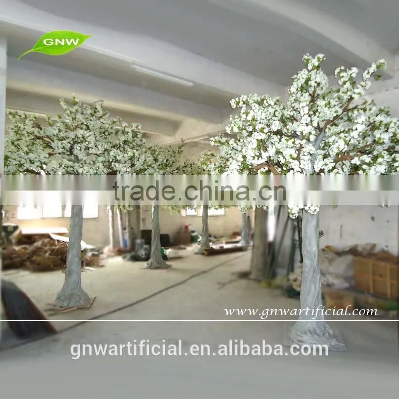 White Trunk Artificial Cherry Blossom Wedding Tree Good Idea for Home Decoration