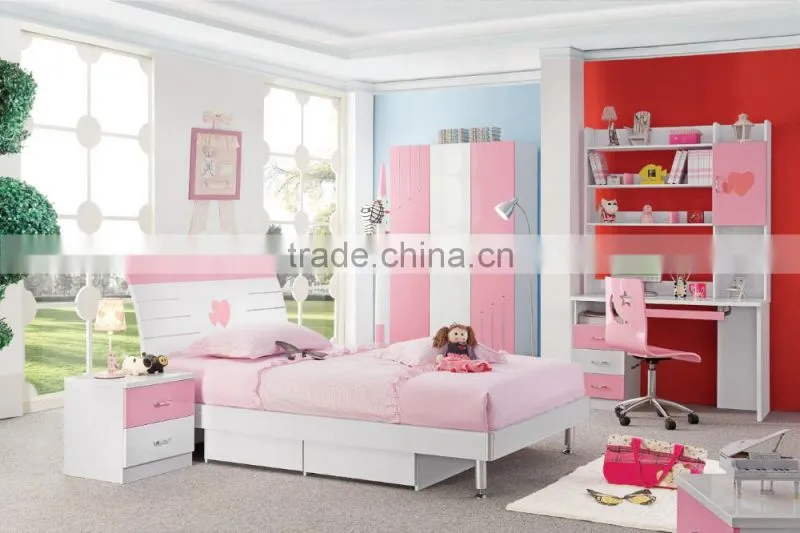 RD602 french wooden furniture of single bed for girls sale in stock