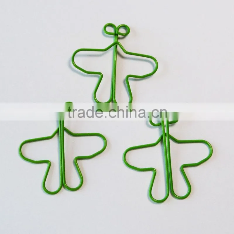 Decorative customer shaped fancy butterfly paper clips